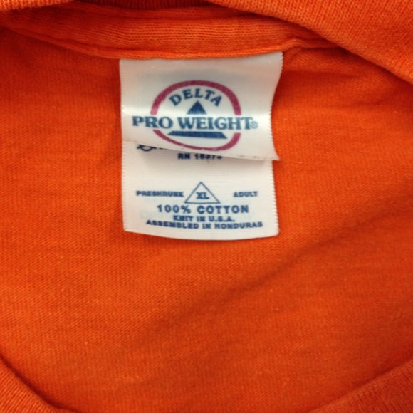 Dallas TX Vintage T Shirt Men's Size XL Orange - Picture 3 of 4